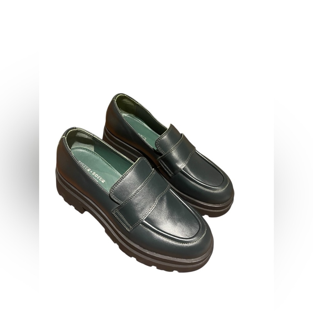Sister x soeur Geraldine loafer in evergreen
